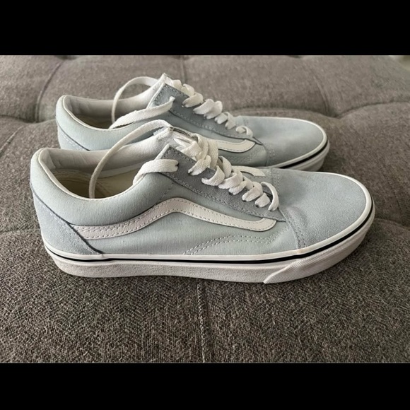Vans Shoes - Vans old Skool Light Blue-green and White Sneakers size 8 women 6,5 men